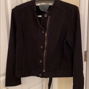 NWOT  🧥Black ponte military style jacket